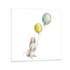 Üveg kép - Én is repülök! - 40x40 cm