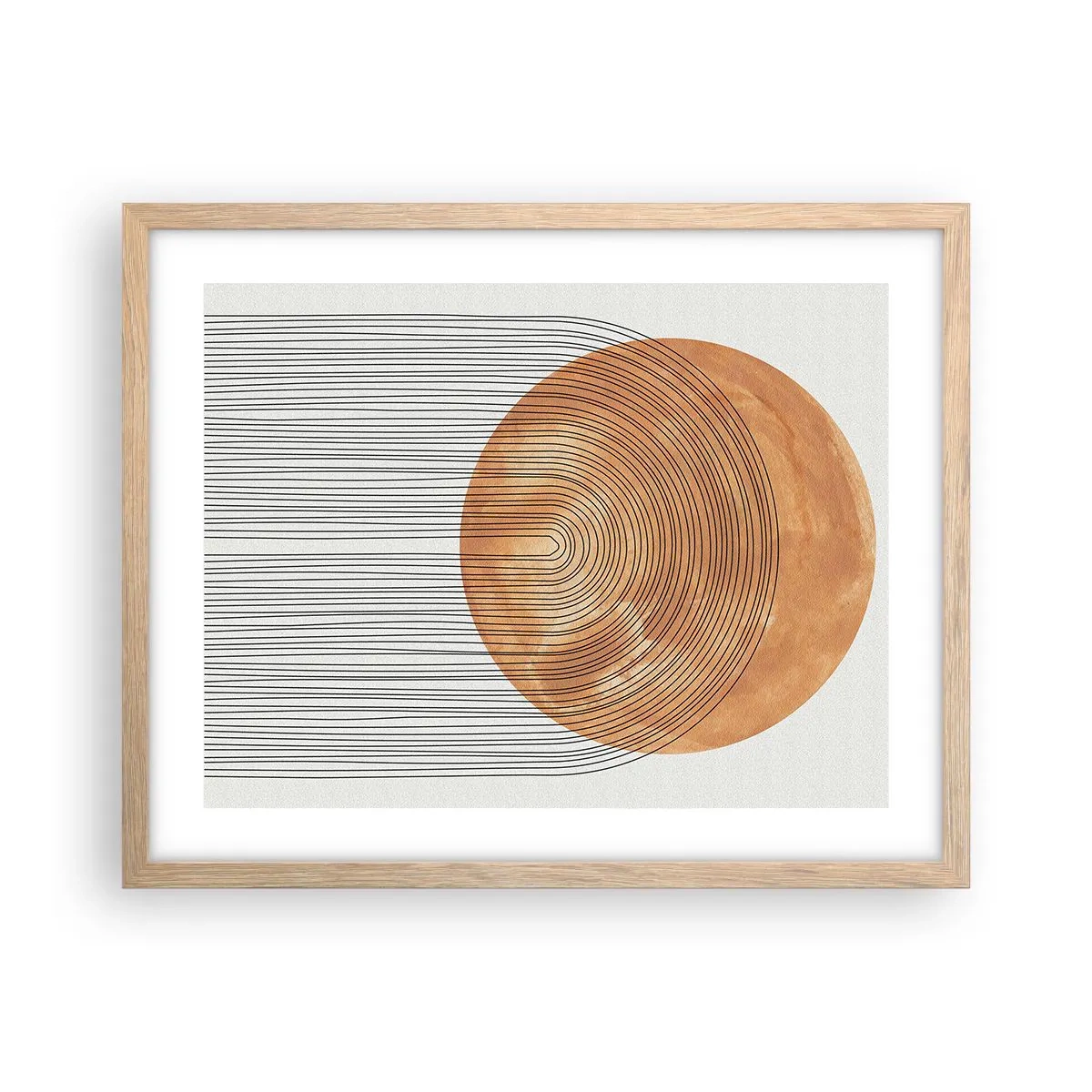 Poszter világos tölgy keretben - Egy napsütéses kompozíció - 50x40 cm