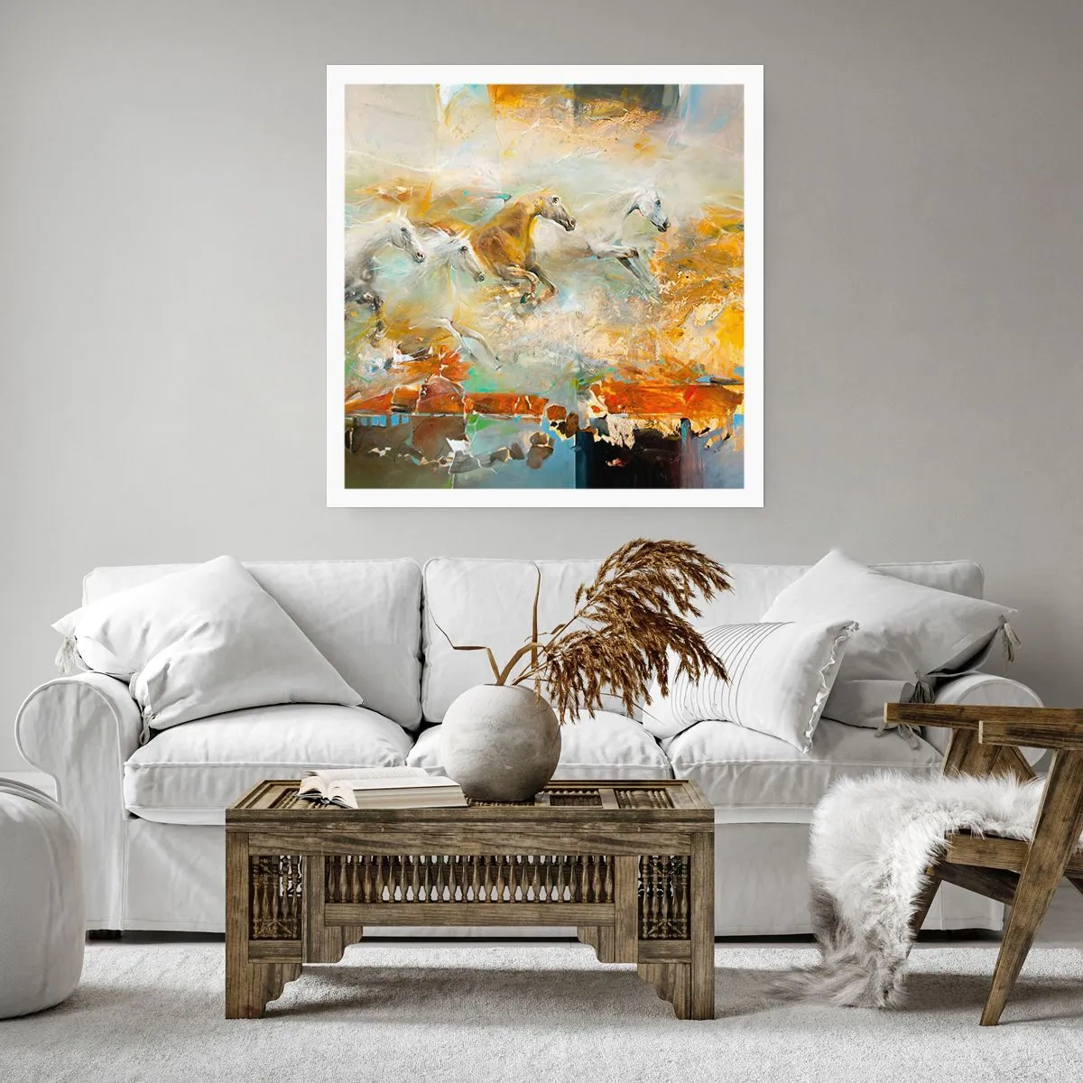 Poszter - Vágta a fényen át - 60x60 cm