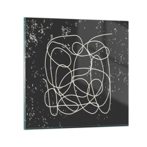 Üveg kép - Gondolatok elkalandozása - 30x30 cm