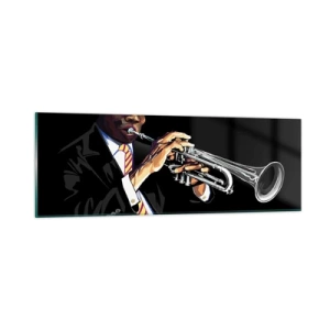 Üveg kép - Old school varásza - 90x30 cm