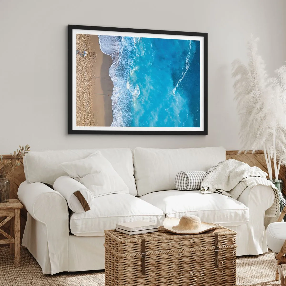 Poszter fehér keretben - A kék ereje - 40x30 cm