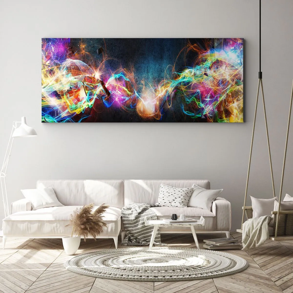 Vászonkép - Vígan a sötét ellen - 160x50 cm