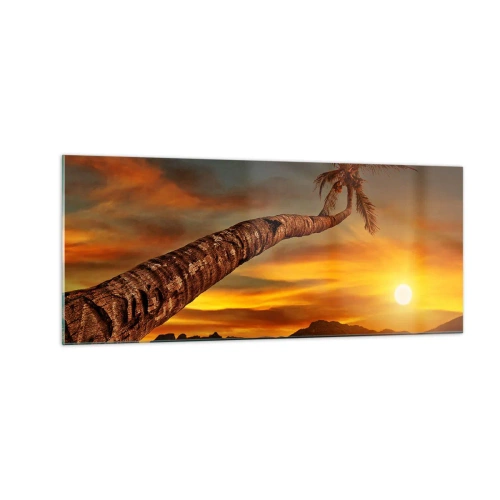 Üveg kép - Egzotikus nyaralás, karibi kaland - 100x40 cm