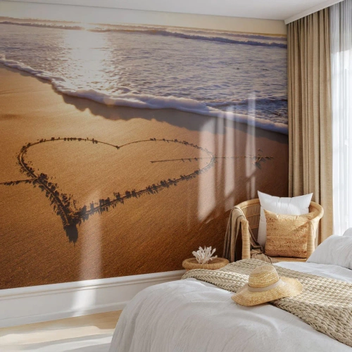 Fotótapéta Premium Sand - Nyári vallomás - Tájkép, Strand, Tenger - 100x70 cm