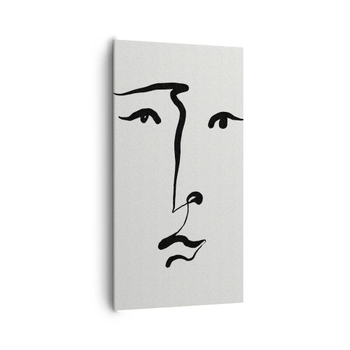 Vászonkép - Egyvonalas portré - 65x120 cm