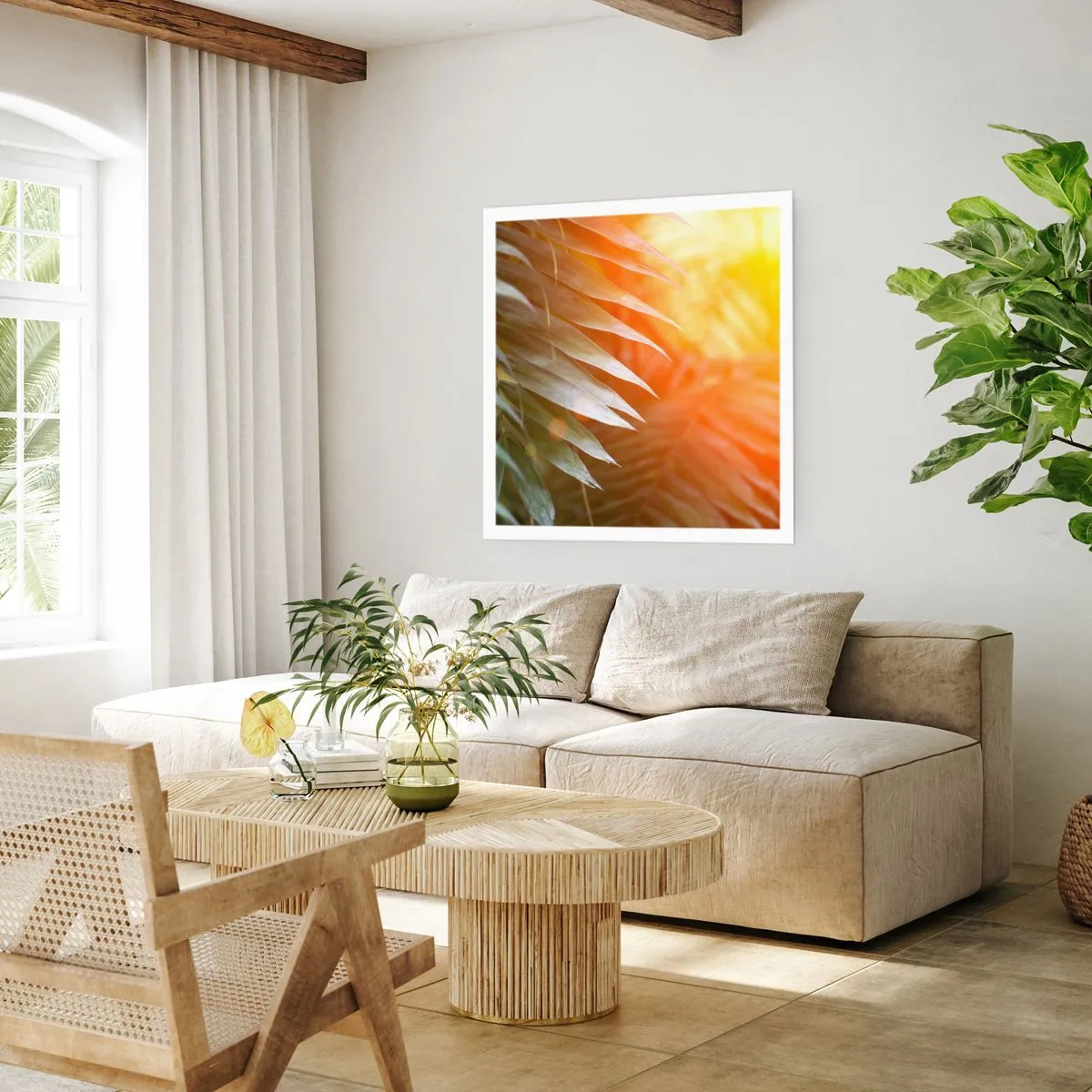 Poszter - Reggel a dzsungelben - 40x40 cm