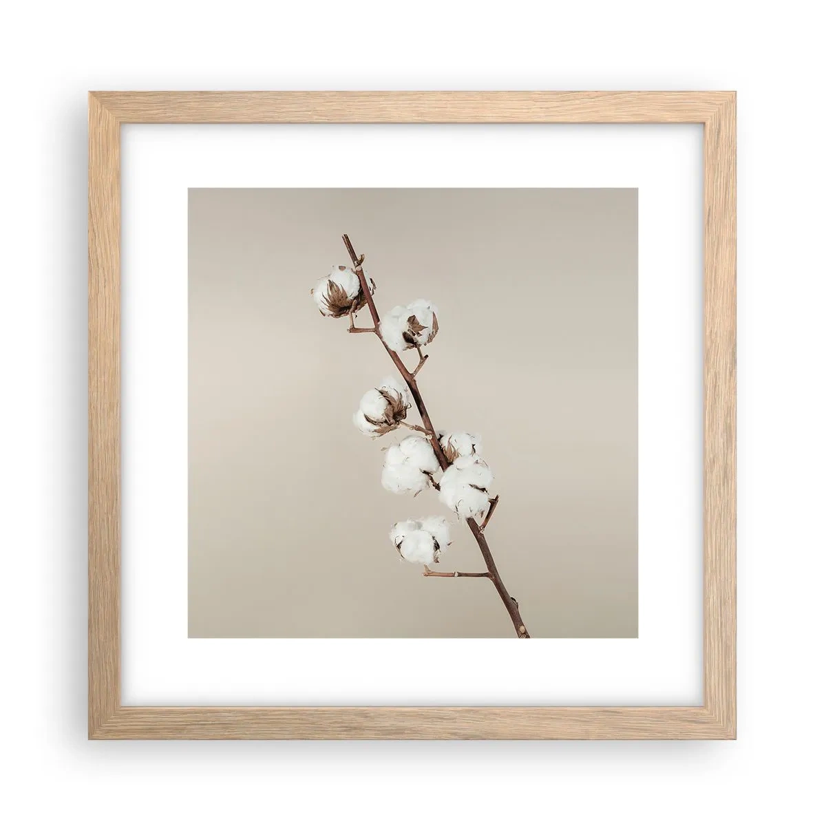 Poszter világos tölgy keretben - A puhaság forrásánál - 30x30 cm
