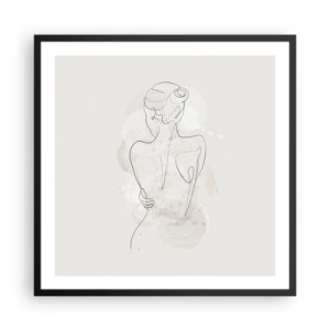 Poszter fehér keretben - Mint egy érzékeny hangszer - 60x60 cm