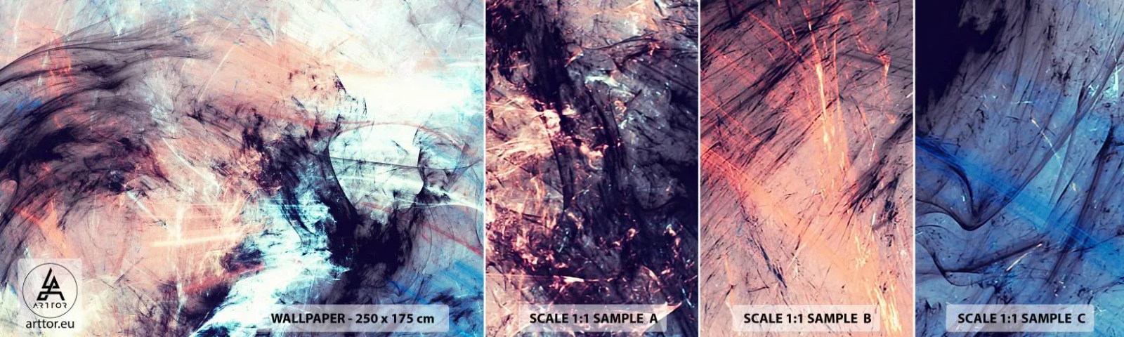 Fotótapéta Minta Standard Eco - Érezd a szelet - Absztrakció, Darab, Modern minta - 100x30 cm