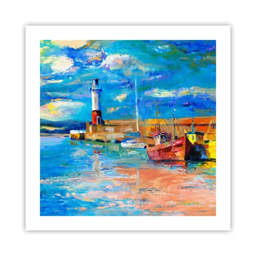 Poszter - Egy délután a szivárványos öbölben - 50x50 cm