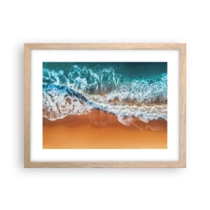 Poszter világos tölgy keretben - Mindig párban - 40x30 cm