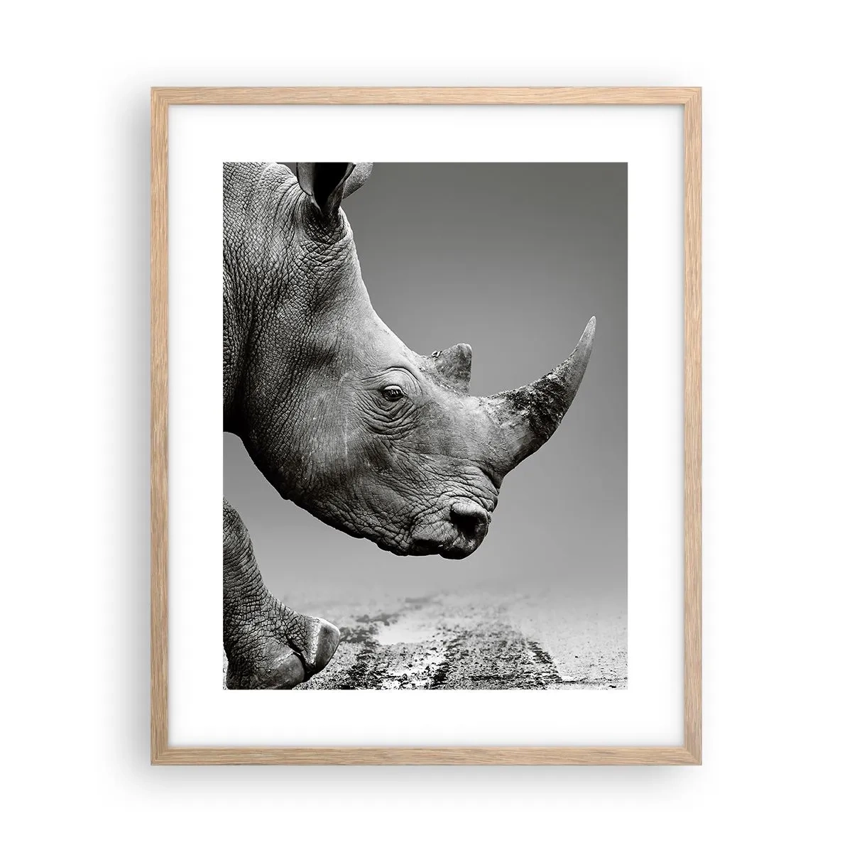 Poszter világos tölgy keretben - Megállíthatatlan erő - 40x50 cm