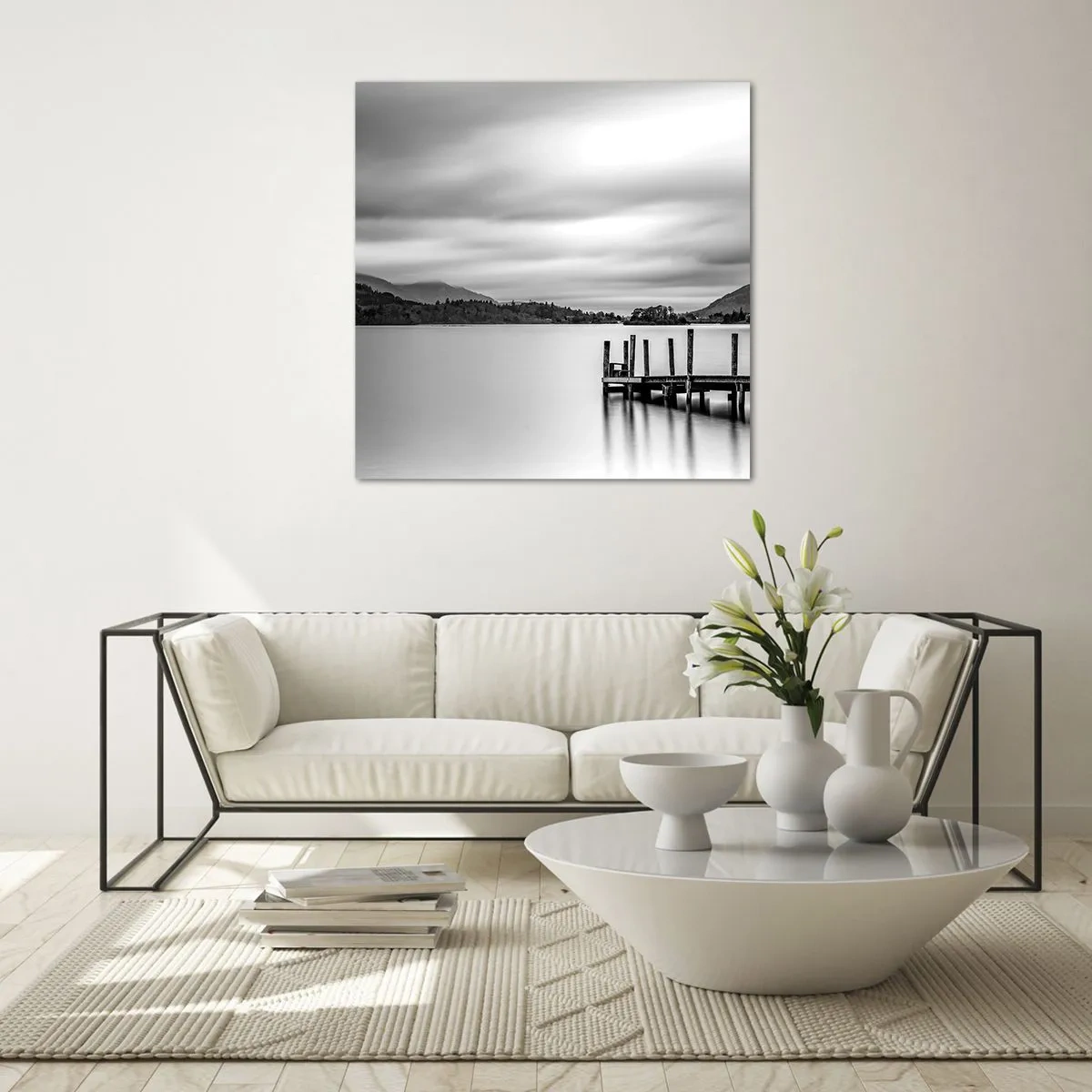 Üveg kép - Szelídség és erő - 70x70 cm