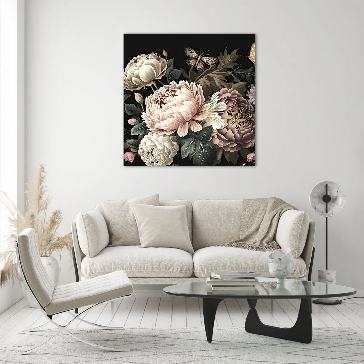 Üveg kép - Barokk stílusban - 70x70 cm