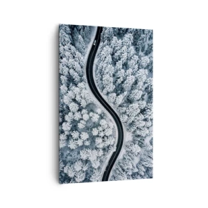 Vászonkép - A téli erdőn - 80x120 cm