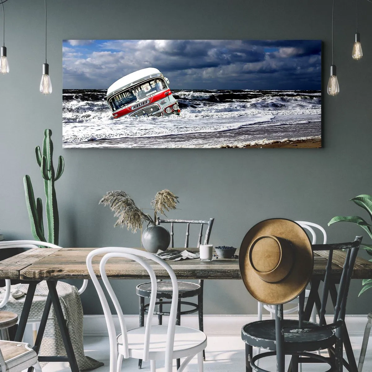 Vászonkép - Min csodálkozol? - 120x50 cm