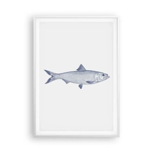 Poszter fekete keretben - Üdvözlet az északi tengerektől - 70x100 cm