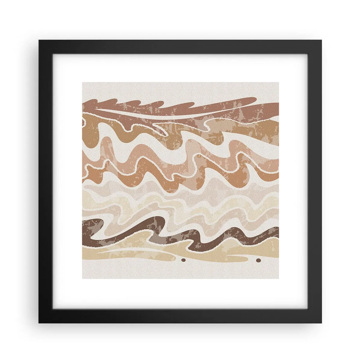 Poszter fehér keretben - Jó energia - jó érzelmek - 30x30 cm