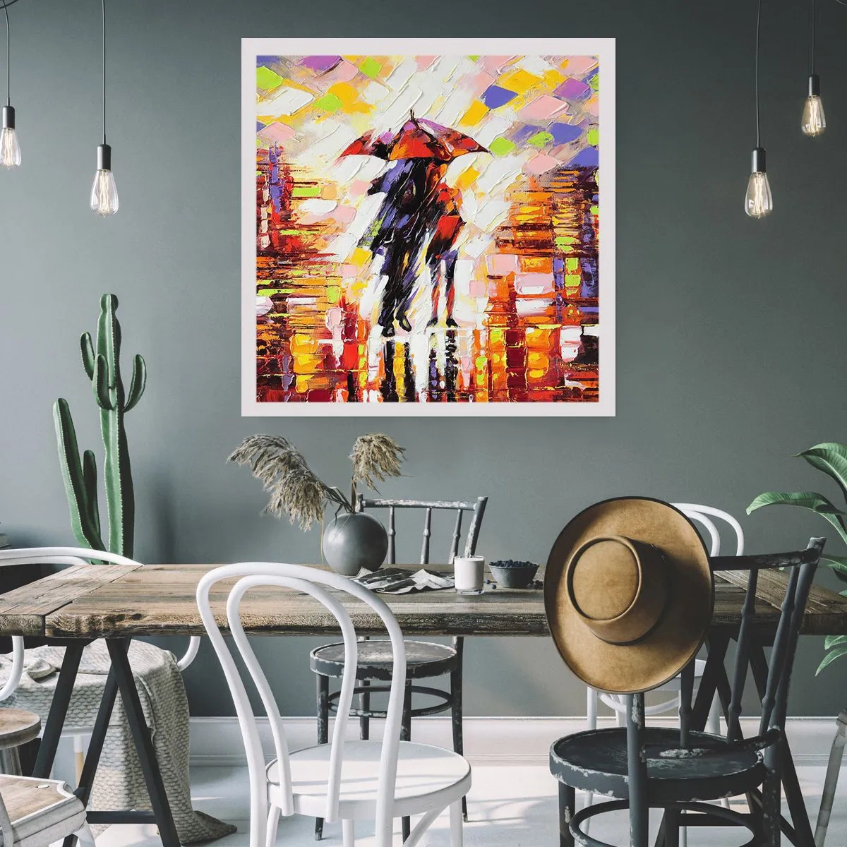 Poszter - Együtt az éjszakában és az esőben - 50x50 cm