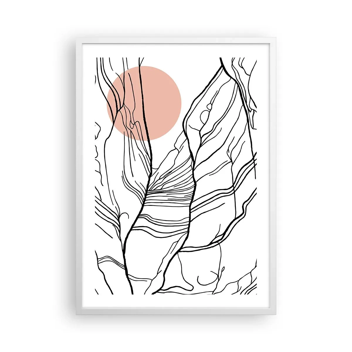 Poszter fekete keretben - Gallyak hálójában - 50x70 cm