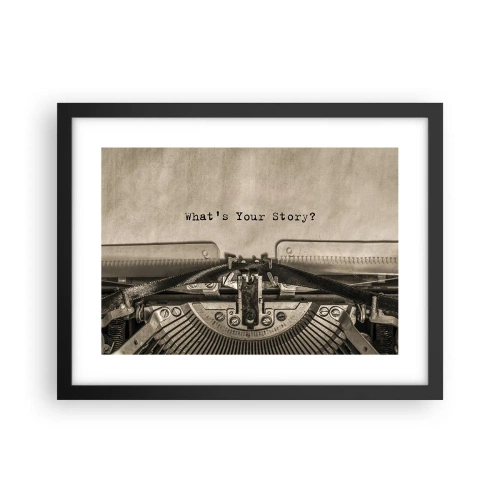 Poszter fehér keretben - Meséld el - 40x30 cm