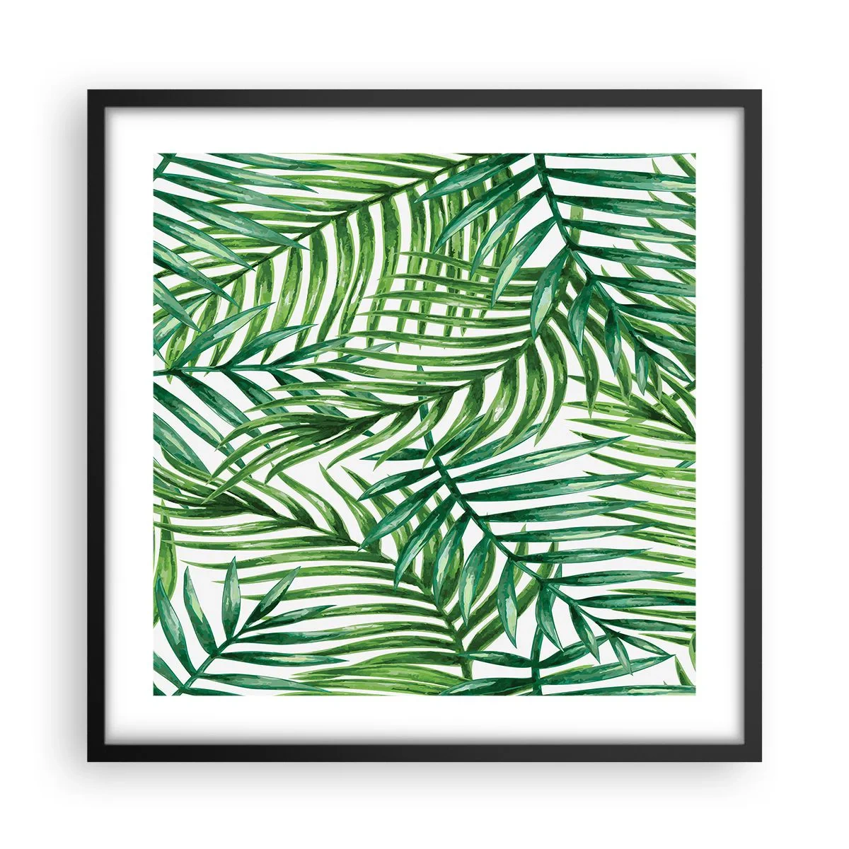 Poszter fehér keretben - A zöld lombkorona alatt - 50x50 cm