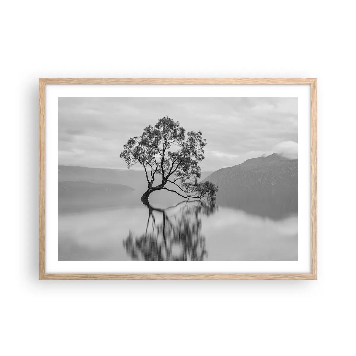 Poszter világos tölgy keretben - Van egy ilyen ország - 70x50 cm