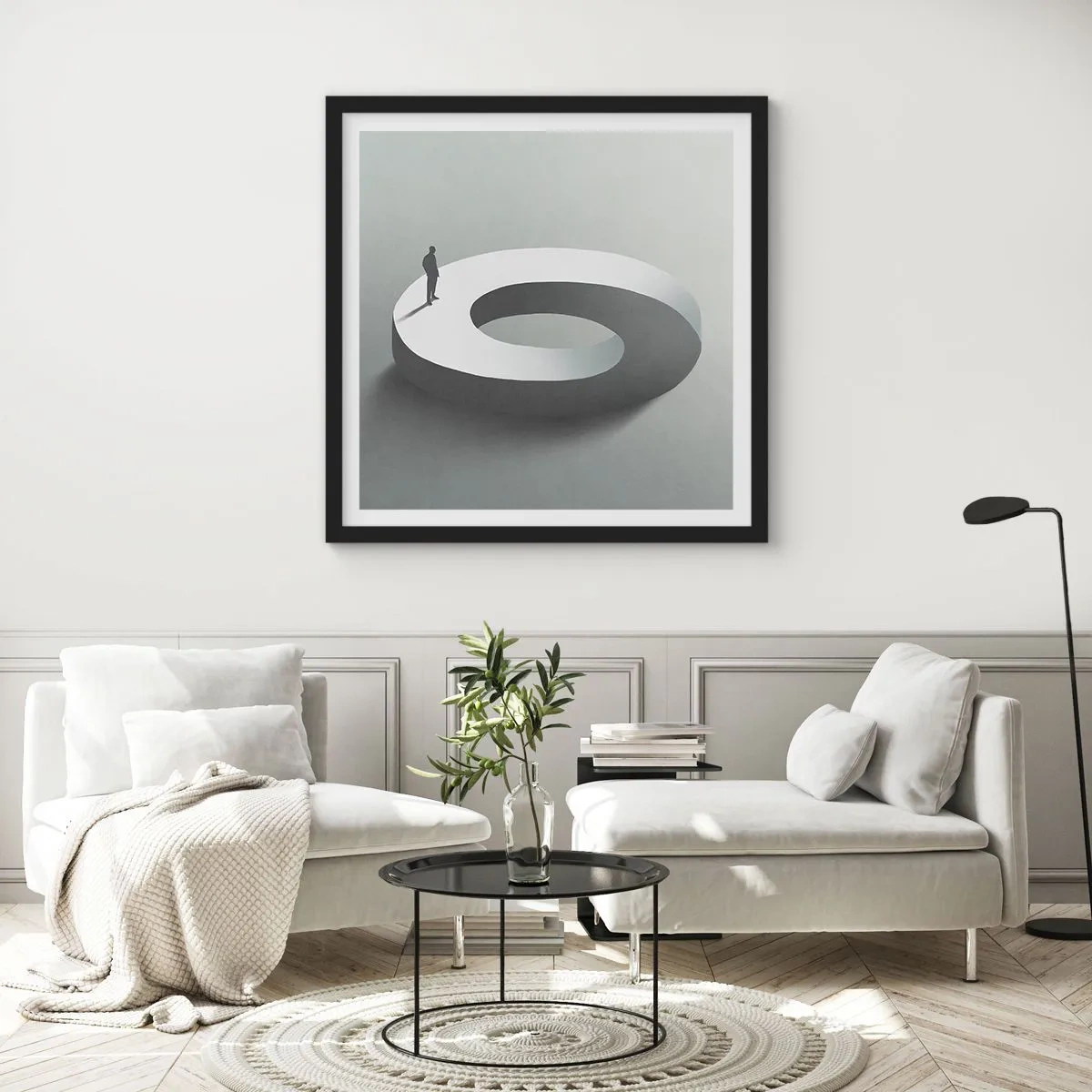 Poszter fehér keretben - És bölcsnek lenni - 30x30 cm