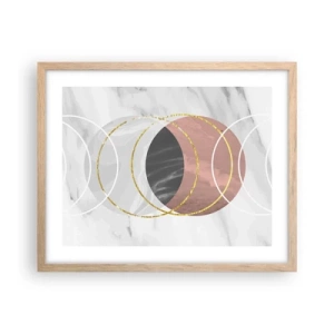 Poszter világos tölgy keretben - A szférák zenéje - 50x40 cm