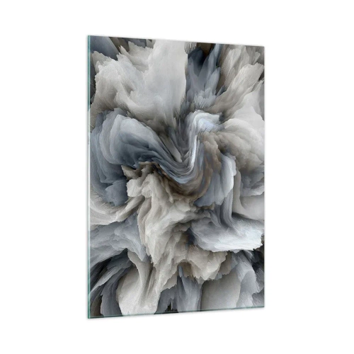 Üveg kép - Kő és virág - 50x70 cm