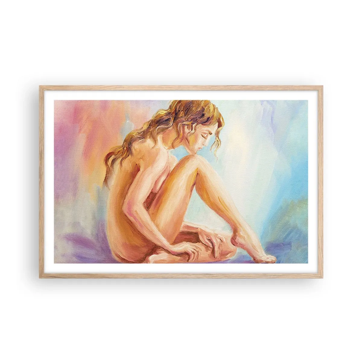 Poszter világos tölgy keretben - A fiatalság cselekedete - 91x61 cm