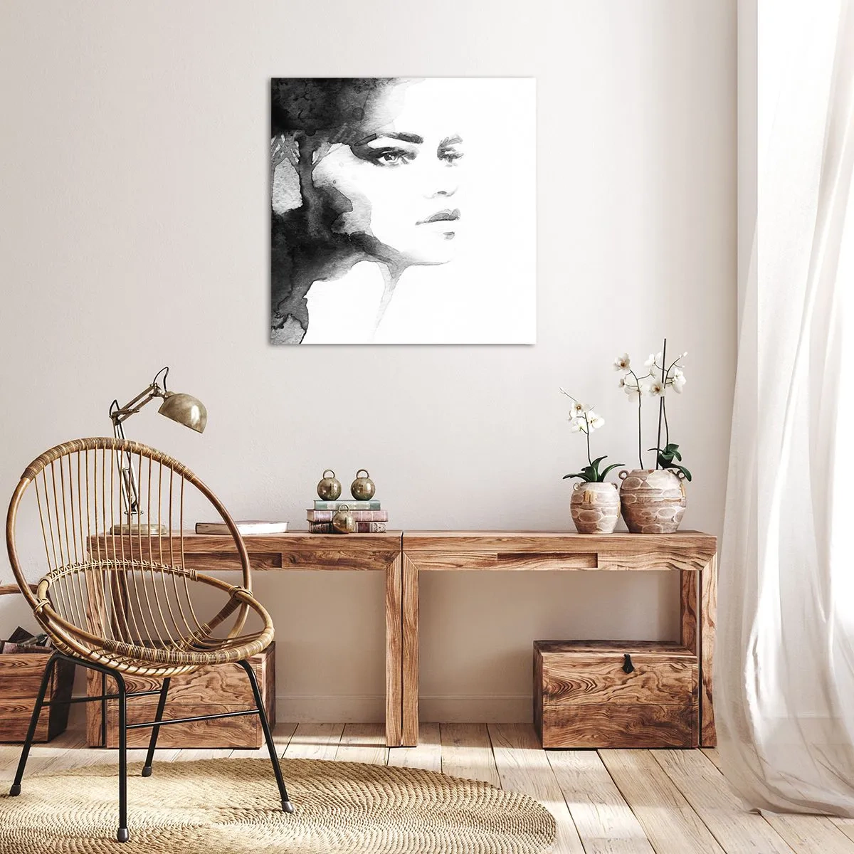 Vászonkép - Rejtélyből és ködből készült - 70x70 cm