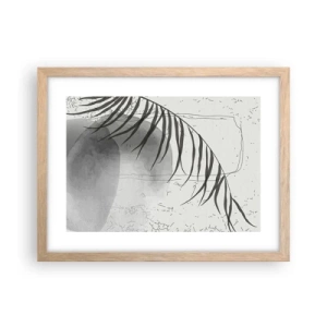 Poszter világos tölgy keretben - A természet finom egzotikuma - 40x30 cm