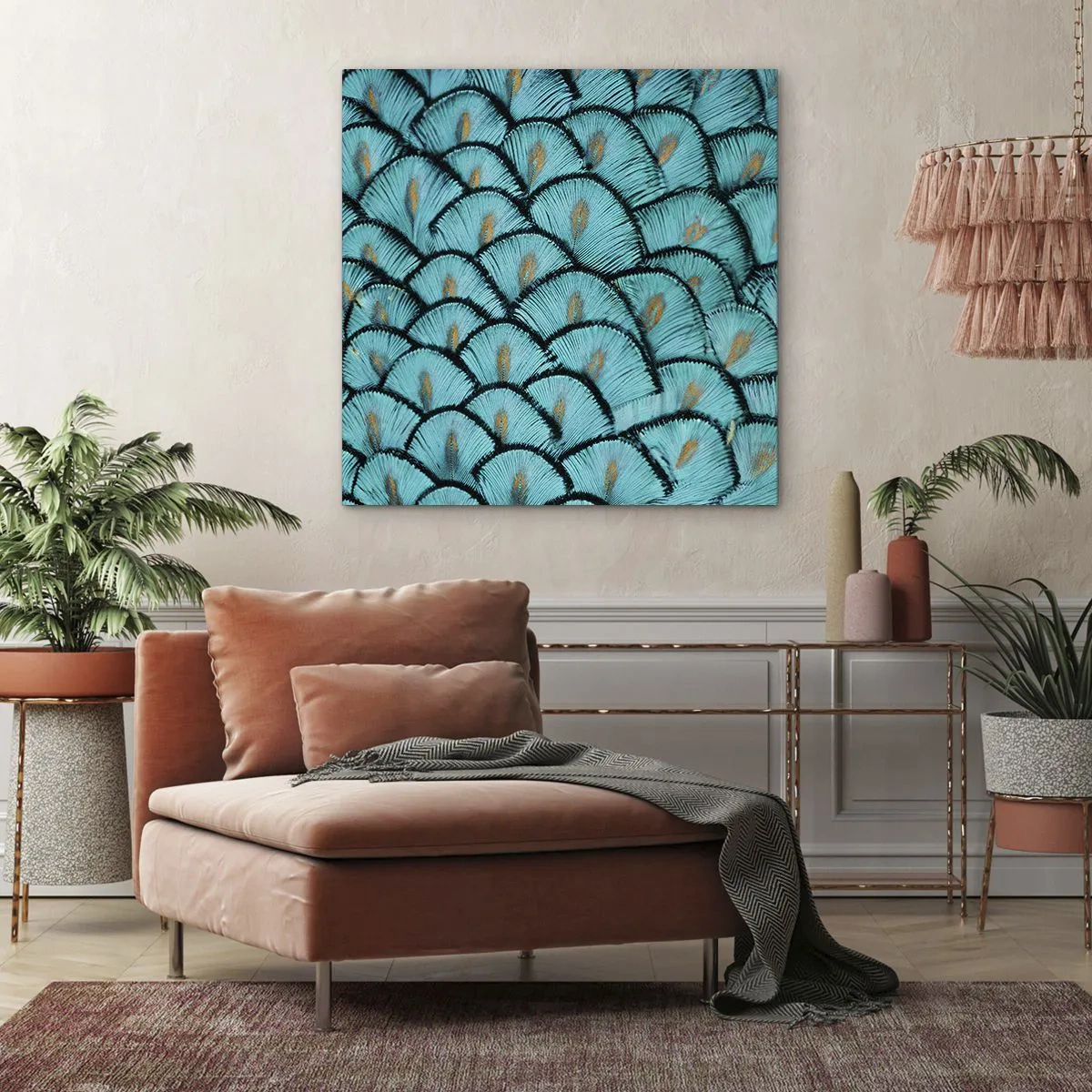 Vászonkép - A tollak nagy gálája - 50x50 cm