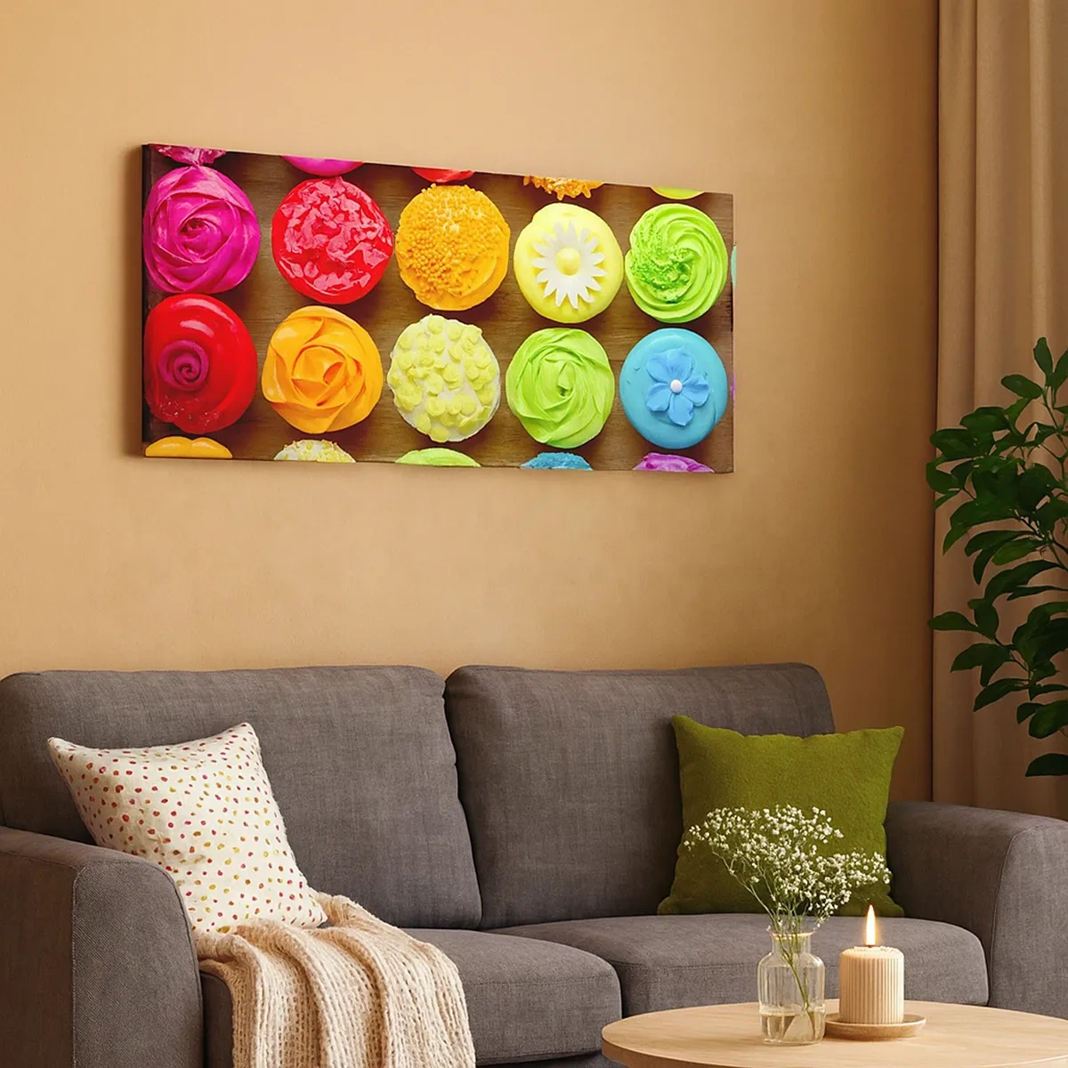 Vászonkép - Mindegyik más - mindegyik finom - 30x30 cm