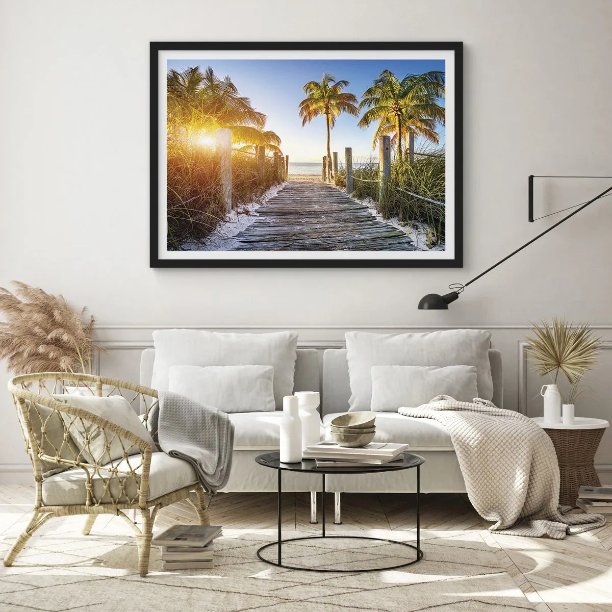 Poszter fehér keretben - Egyenesen a paradicsomba - 50x40 cm