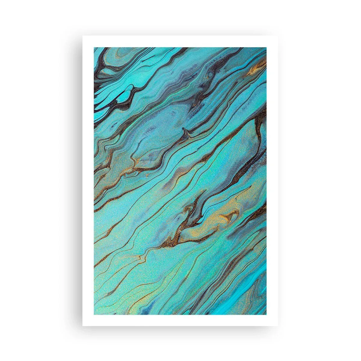 Poszter - Türkiz árapály - 61x91 cm