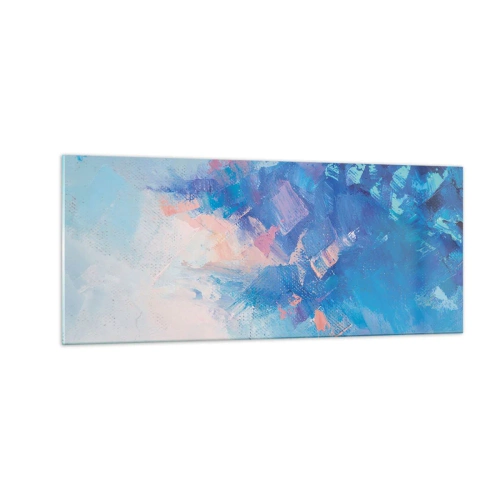 Üveg kép - Téli absztrakció - 100x40 cm