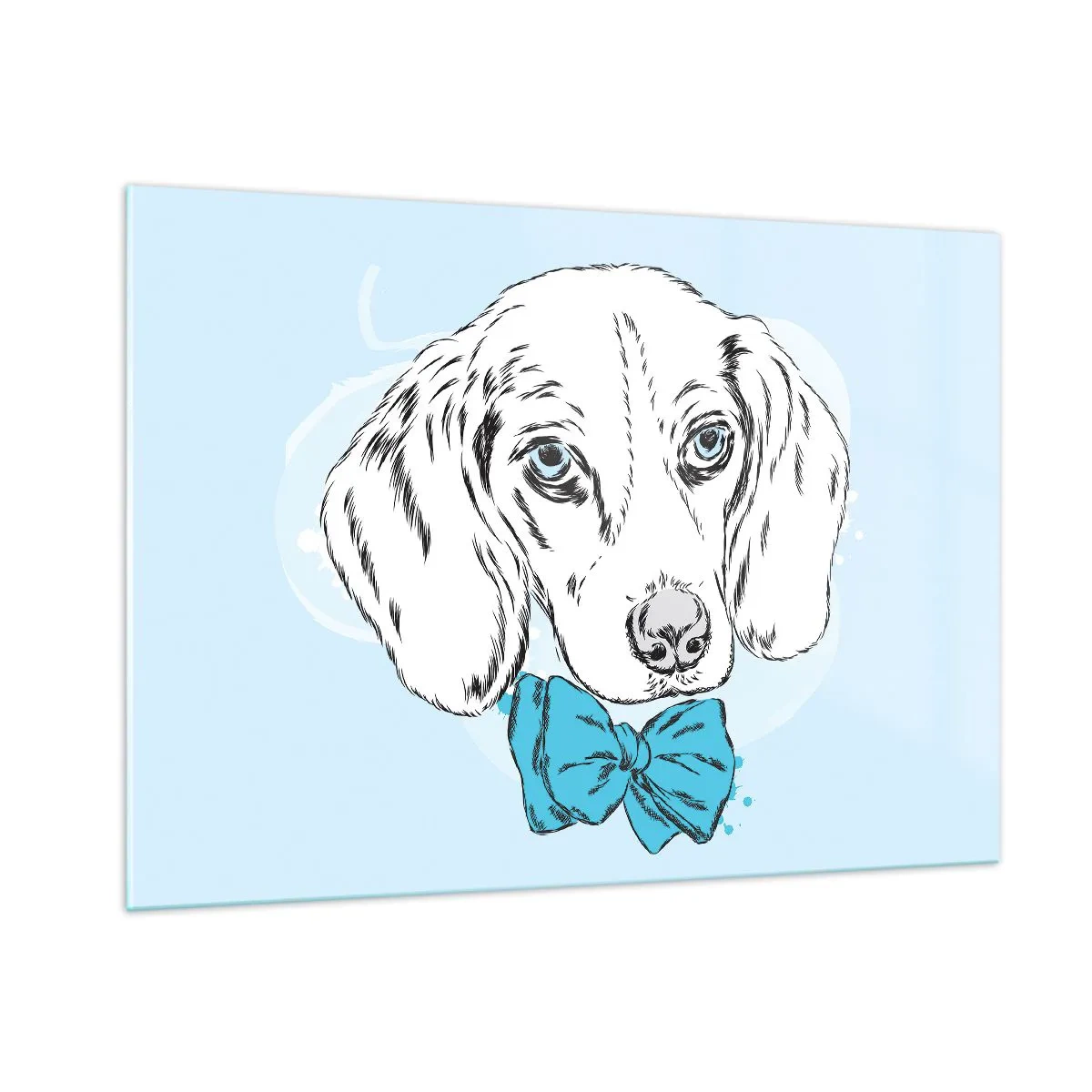Üveg kép - Kutya elegancia - 100x70 cm