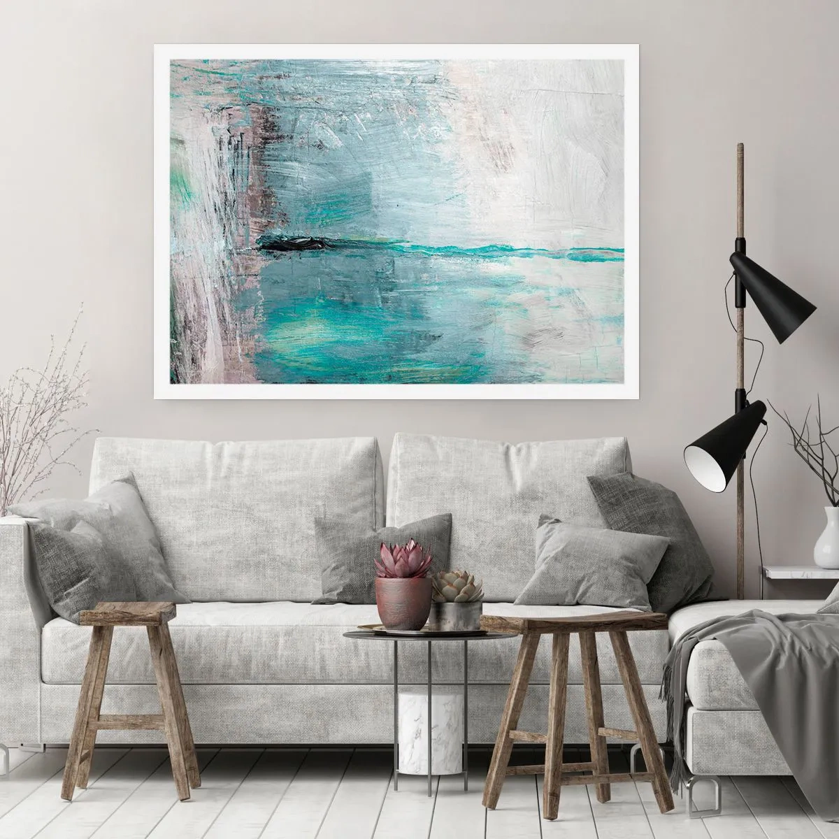 Poszter - Vízszintesen kék színben - 91x61 cm