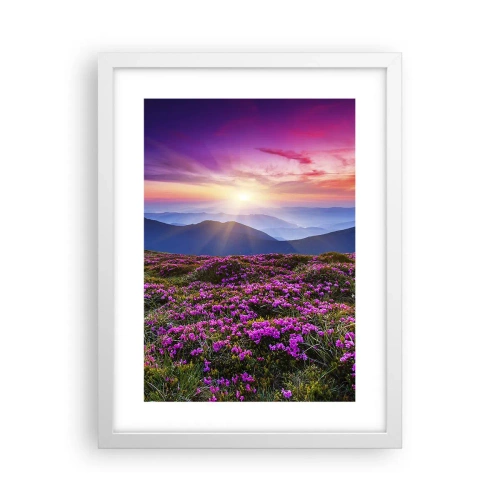 Poszter fekete keretben - A gyógynövények friss fürtjei illatoztak a mezőkről - 30x40 cm