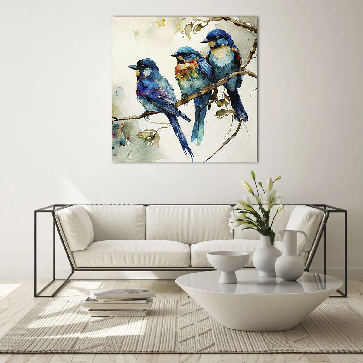 Üveg kép - Megsértődött? - 60x60 cm