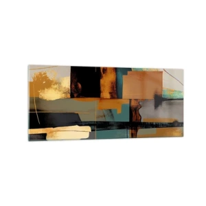 Üveg kép - Absztrakció - fény és árnyék - 120x50 cm