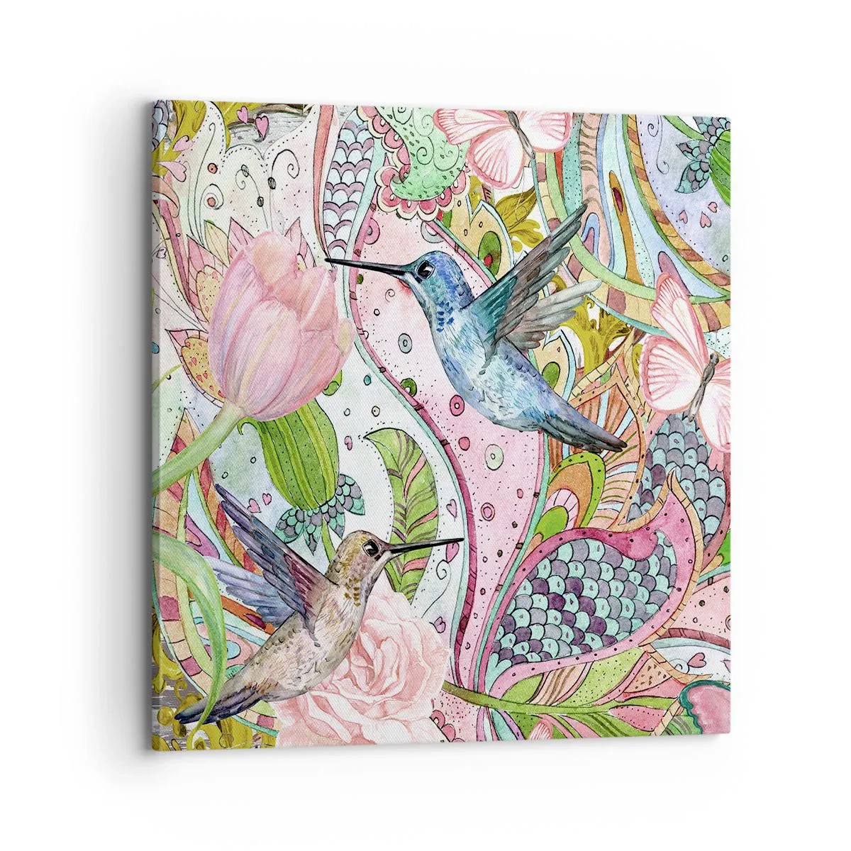 Vászonkép - Szőlőbe gabalyodva - 70x70 cm