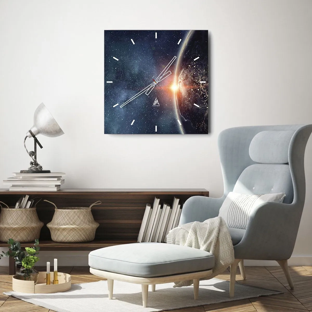 Falióra, Óra - Új perspektívában - 40x40 cm