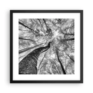 Poszter fehér keretben - Verseny a fény felé - 40x40 cm