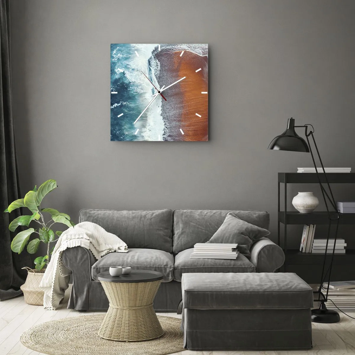 Falióra, Óra - Az óceán érintése - 30x30 cm