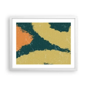 Poszter fekete keretben - Absztrakció - lassú mozgás - 50x40 cm