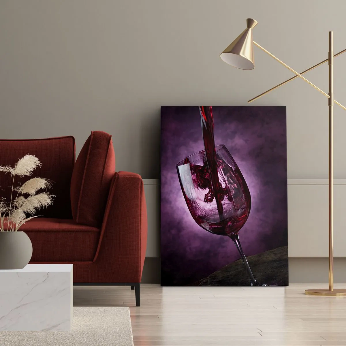Vászonkép - Skarlátvörös? Kármin? Nem, rubin. - 50x70 cm
